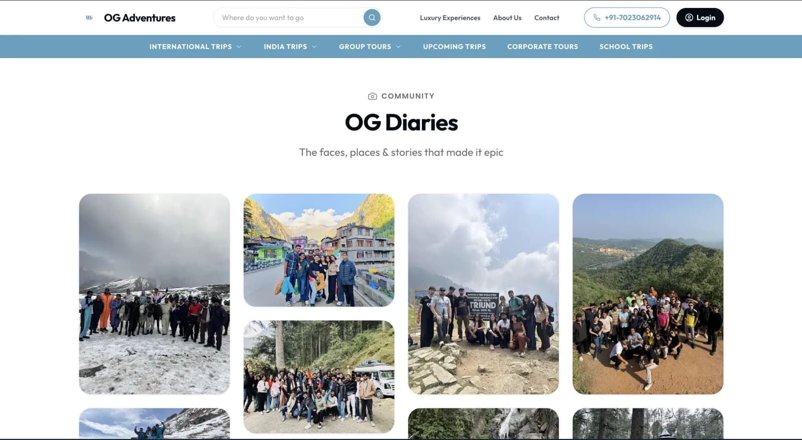 OG Adventures website