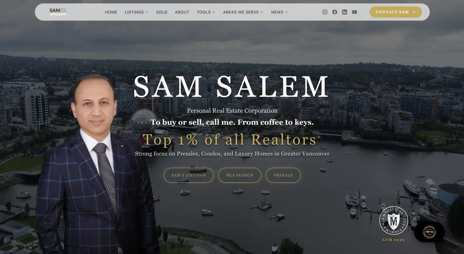 Sam Salem PREC website